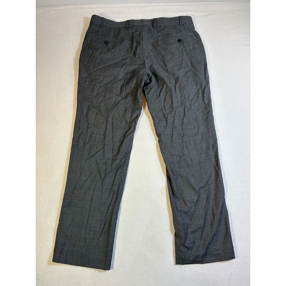 Vintage Lauren‎ Ralph Lauren Men's Dress Pants Grey Wool Natural Stretch 36x30
